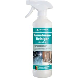 HOTREGA Armaturen-Reiniger säurefrei 500 ml, Badreiniger, Küchenreiniger, Abperleffekt