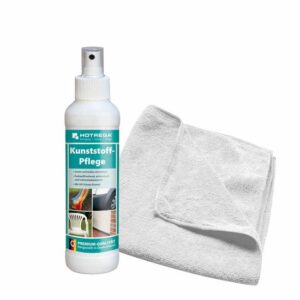 HOTREGA Kunststoff Pflege 250 ml + Microfasertuch 40 x 40 cm