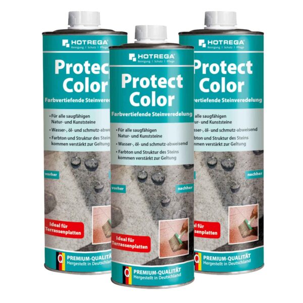 HOTREGA Protect Color Farbvertiefende Steinveredelung 1 Liter - Imprägnierung, Steinschutz – Bild 2