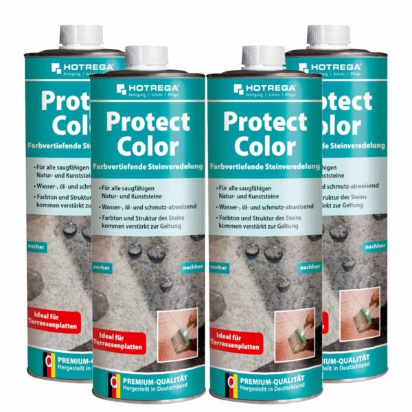 HOTREGA Protect Color Farbvertiefende Steinveredelung 1 Liter - Imprägnierung, Steinschutz – Bild 2