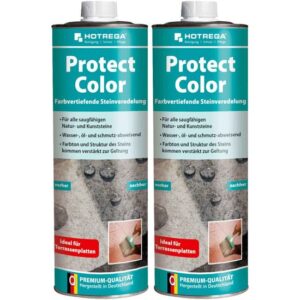 HOTREGA Protect Color Farbvertiefende Steinveredelung 1 Liter - Imprägnierung, Steinschutz