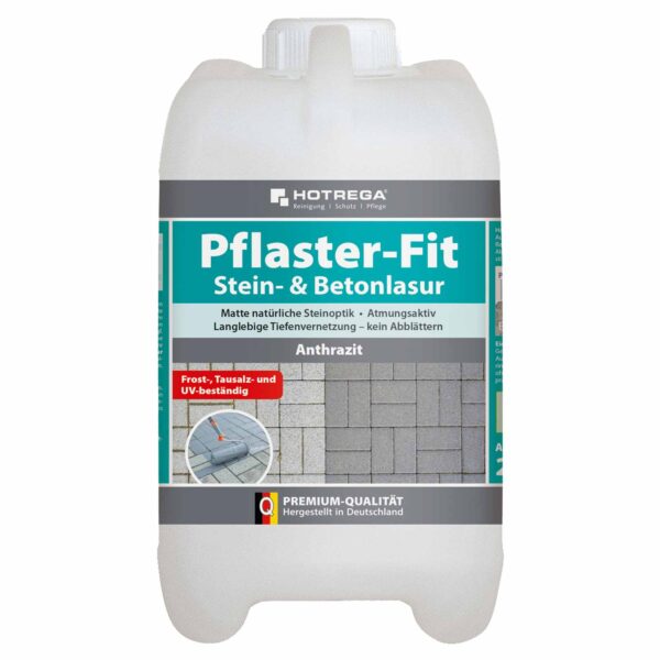 HOTREGA Pflaster-Fit Stein- und Betonlasur, Pflasterlasur, Pflasterfarbe, Betonfarbe 2 L – Bild 2