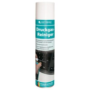 HOTREGA Druckgas-Reiniger 400 ml, Druckluftspray, Druckgasspray, Druckluftreiniger, mit Kapillarrohr