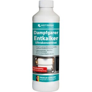 HOTREGA Dampfgarer Entkalker Konzentrat 500ml - Kalkentferner für Verdampfer Steamer
