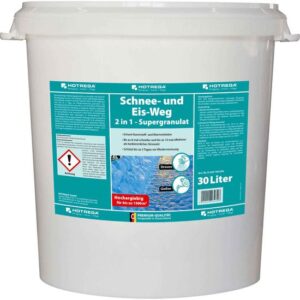 HOTREGA Schnee und Eis Weg 2in1 Supergranulat 30L Taumittel, Auftaugranulat, Streusalz Ersatz
