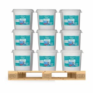 HOTREGA Schnee und Eis Weg 2in1 Supergranulat 30L Taumittel Auftaugranulat Palette 18 Eimer