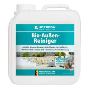 HOTREGA Bio-Außen-Reiniger Konzentrat 2 Liter, Terrassenreiniger, Steinreiniger, Plattenreiniger