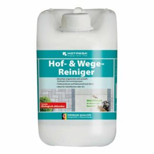 HOTREGA Hof- & Wege-Reiniger Konzentrat 5 Liter, Steinreiniger, Terrassenreiniger, Plattenreiniger