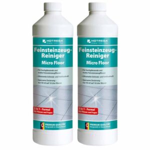 HOTREGA Feinsteinzeug Reiniger Micro Floor 1l - intensive Reinigung und Pflege für Feinsteinzeugfliesen
