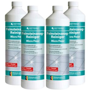 HOTREGA Feinsteinzeug Reiniger Micro Floor 1l - intensive Reinigung und Pflege für Feinsteinzeugfliesen
