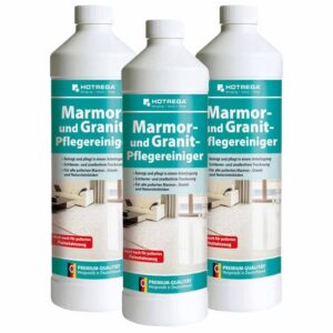 HOTREGA Marmor und Granit Pflegereiniger Konzentrat 1l - Marmor-Reiniger , Fliesenreiniger, Steinreiniger, Natursteinreiniger