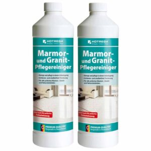 HOTREGA Marmor und Granit Pflegereiniger Konzentrat 1l - Marmor-Reiniger , Fliesenreiniger, Steinreiniger, Natursteinreiniger