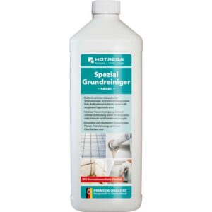 HOTREGA Spezial-Grundreiniger Konzentrat sauer 1 Liter, Bauendreinigung, Mörtel, Zement, Rost, Urinstein, Klebereste