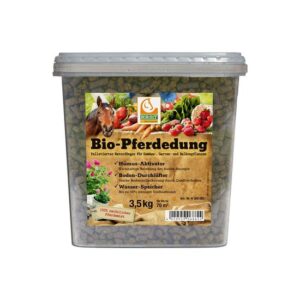 HORSiT Bio-Pferdedung - Pellets, Biodünger, Naturdünger, Gartendünger, Pferdedünger, Humus-Aktivator, Boden-Durchlüfter, Wasser-Speicher