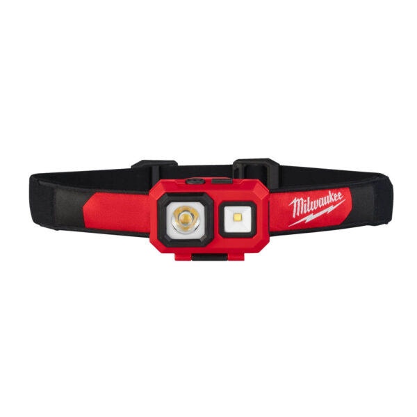 Milwaukee LED Stirnlampe HL-SF Kopflampe, Werkstattleuchte, Leuchte, 450 Lumen, 5 Beleuchtungsmodi – Bild 2