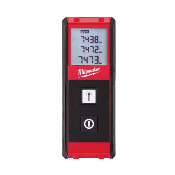 Milwaukee Laser-Entfernungsmesser LDM30, Distanzmesser, Abstandsmesser, LCD Display, metrisch und imperial, 30m – Bild 2