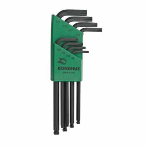 Bondhus Winkelschlüssel-Set, Stiftschlüssel 8-tlg - Kugelkopf für Torx und Stern