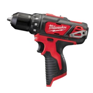 Milwaukee Akku-Bohrschrauber M12 BDD-0 12V 10-mm-Schnellspannbohrfutter inkl. Akkus, HD Box und Zubehör
