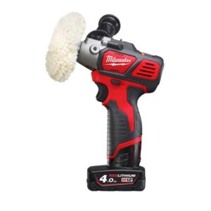 Milwaukee Akku Mini-Polierer M12BPS-421X, Schleifmaschine, Poliermaschine, bürstelos mit Wiederanlaufschutz 12V