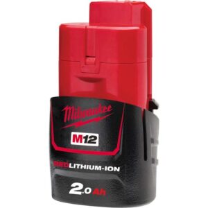 Milwaukee Akku M12 B2 12V 2.0Ah Ersatzakku Akkupack Batterie Steckakku Red Lithium Ion