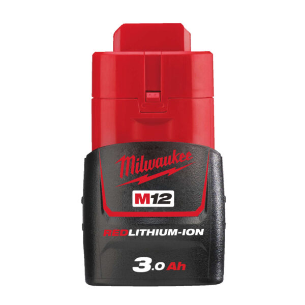 Milwaukee Akku M12 B3 12V 3.0Ah Ersatzakku Akkupack Batterie Steckakku Red Lithium Ion – Bild 2