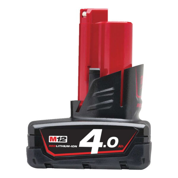 Milwaukee Akku M12 B4 12V 4.0Ah Ersatzakku Akkupack Batterie Steckakku Red Lithium Ion – Bild 2