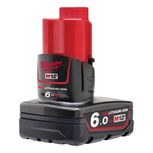 Milwaukee Akku M12 B6 12V 6.0Ah Ersatzakku Akkupack Batterie Steckakku Red Lithium Ion