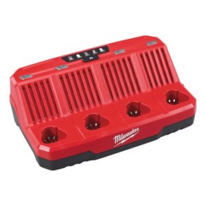 Milwaukee Akku-Multi-Ladegerät M12 C4 12V, Charger, Ladestation, Batterieladegerät, Akkuladegerät