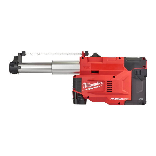 Milwaukee Akku-Absaugsystem M12 UDEL-201B, Bohrhammer, Kombihammer, SDS-Plus, Tiefenanschlag - 12V – Bild 2