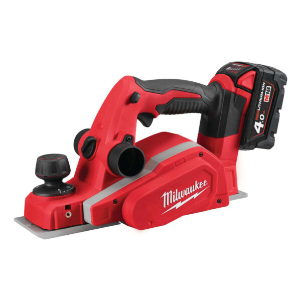Milwaukee Akku-Hobel M18 BP-402C, Holzhobel, Elektrohobel, 10.7 mm Falztiefe, inkl. Zubehör - 18V – Bild 2