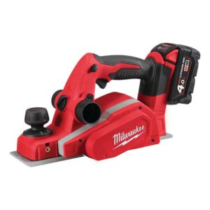 Milwaukee Akku-Hobel M18 BP-402C, Holzhobel, Elektrohobel, 10.7 mm Falztiefe, inkl. Zubehör - 18V