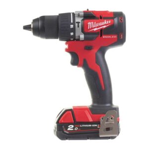 Milwaukee Akku-Kompakt-Schlagbohrschrauber M18 CBLPD-202C 18V 60 Nm Drehmoment 13-mm-Schnellspannbohrfutter