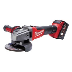 Milwaukee Akku-Winkelschleifer M18 CAG115X-502X FUEL™ 18V 115 mm, Trennschleifer, Schleifhexe, bürstenlos, mit Akkus