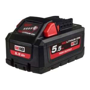 Milwaukee Akku M18 HB5.5 High Output 18V 5.5Ah Ersatzakku Akkupack Batterie Red Lithium Ion