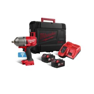 Milwaukee Akku-Schlagschrauber M18 ONEFHIWF12-502X FUEL™ ONE KEY ™ 1/2" Vierkant Sprengring 18V inkl. Akkus + Ladegerät