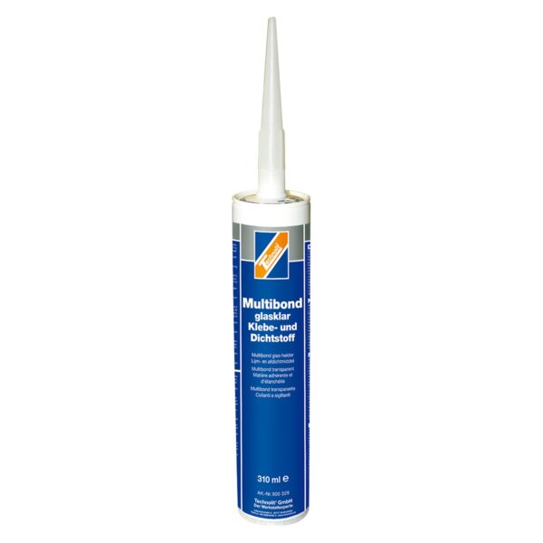 TECHNOLIT Multibond Klebe- und Dichtstoff glasklar 310 ml Glas Holz Metall Kunststoff – Bild 2