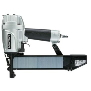 Hikoki Druckluft-Klammergerät N5008AC2L3Z, Tacker, Druckluftnagler 5 - 8 Bar, Werkzeuglose Tiefeneinstellung