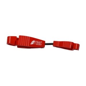 Handschuhhalter NITRAS-CLIP - Handschuh-Clip rot, die Halterung für Ihre Handschuhe - sehr leicht, drehbar und robust