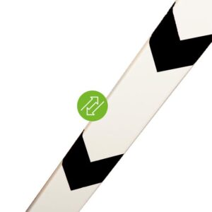 Knuffi Wegeleitsystem Oneway removable 1 Meter, wiederverwendbarer Klebestreifen, für viele Oberflächen, Made in Germany