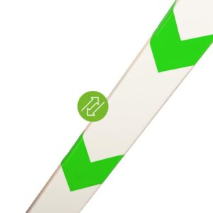 Knuffi Wegeleitsystem Oneway removable 1 Meter, wiederverwendbarer Klebestreifen, für viele Oberflächen, Made in Germany