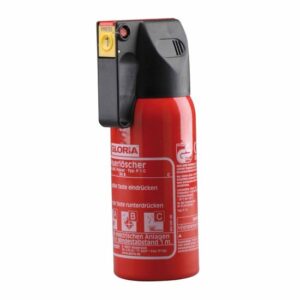 Gloria Feuerlöscher inkl. KFZ-Halterung, ABC Pulverlöscher, Autofeuerlöscher, mit Manometer, Dauerdrucklöscher