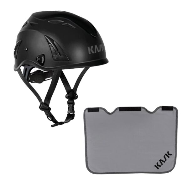 KASK Schutzhelm, Industriekletterhelm Plasma AQ - Arbeitsschutzhelm, Drehrad + Nackenschutz grau mit BG Bau Förderung – Bild 2