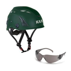 KASK Schutzhelm, Bauhelm, Plasma AQ - Arbeitsschutz-Helm + Schutzbrille grau - EN 397