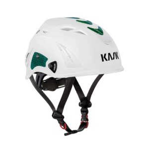 KASK Schutzhelm, Industriekletterhelm Plasma HI VIZ - Arbeitsschutzhelm, Drehrad, Reflexstreifen, EN 397