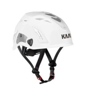 KASK Schutzhelm, Industriekletterhelm Plasma HI VIZ - Arbeitsschutzhelm, Drehrad, Reflexstreifen, EN 397