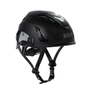 KASK Schutzhelm, Industriekletterhelm Plasma HI VIZ - Arbeitsschutzhelm, Drehrad, Reflexstreifen, EN 397