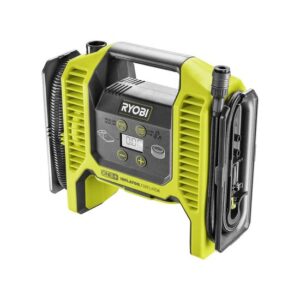 RYOBI Akku-Multikompressor R18MI, Luftpumpe, Auto Reifen, Ballpumpe, 10 Bar Hoch- und Niederdruck, 18V