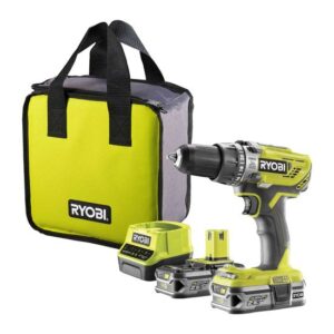RYOBI Akku-Schlagbohrschrauber R18PD3-225S ONE+ Akkuschrauber, Bohrmaschine inkl Akku und Ladegerät, 18V