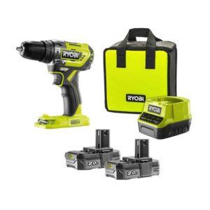 RYOBI Akku-Schlagbohrschrauber R18PD5-202S ONE+ Akkuschrauber, Bohrmaschine inkl. Akku und Ladegerät, 18V