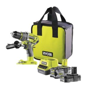 RYOBI Akku-Schlagbohrschrauber R18PD7-202B ONE+ Akkuschrauber, Bohrmaschine inkl. Akku und Ladegerät, 18V